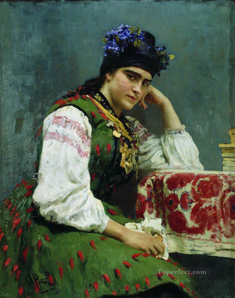 portrait of sophia dragomirova 1889 Ilya Repin Oil Paintings